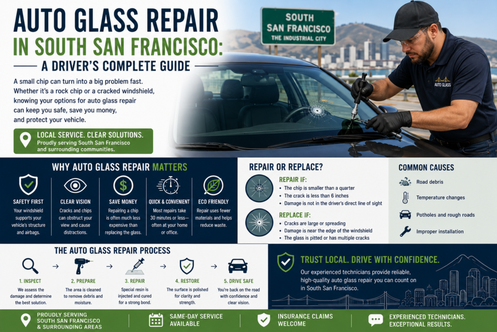 Auto Glass Repair in South San Francisco: A Driver's Complete Guide